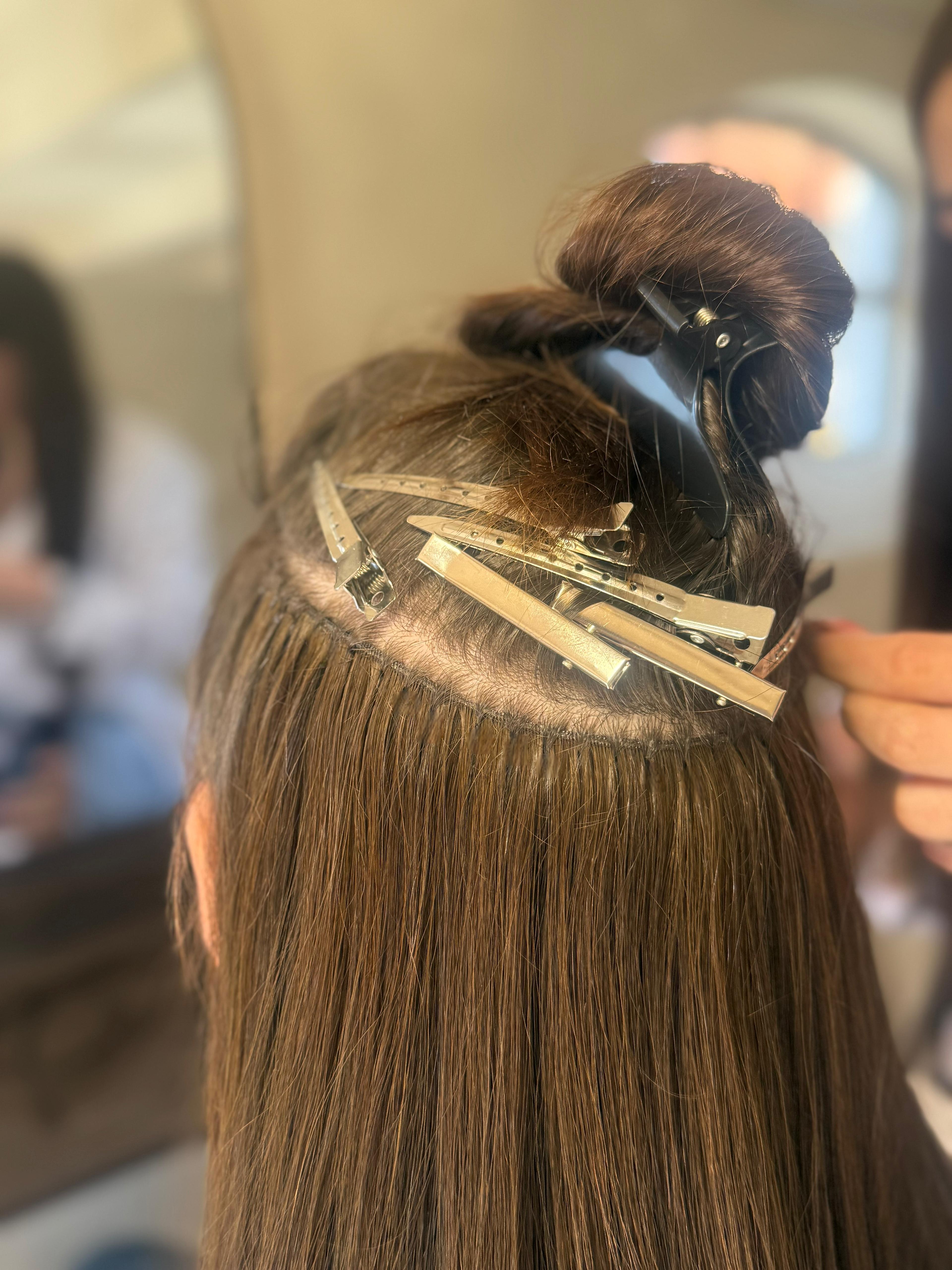 Proces Genius Weft installatie — sectioning met clips